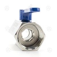 Blue Handle Extrended Female Stainless Steel Mini Ball Valve With Extended Handle