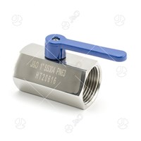 Blue Handle Extrended Stainless Steel Female Mini Ball Valve With Extended Handle