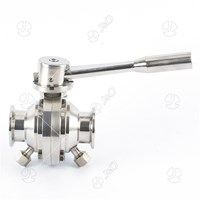 New Type Stainless Steel Sanitary Tri Clamp Butterfly Ball Valve