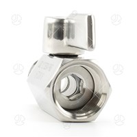 Stainless Steel Handle  SS304 Male Female Mini Ball Valve With Stainless Steel Handle