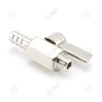 Stainless Steel Handle SS316 Male To Hose Adapter MIni Ball Valve