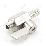 Stainless Steel Male To Hose Adapter Mini Ball Valve