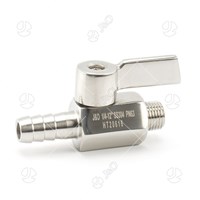 Stainless Steel Handle Male To Hose Adapter Mini Ball Valve