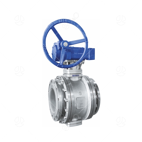 Worm Gear Operated PFA PTFE FEP Lined 3PC Ball Valve