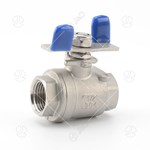 2 PC Ball Valve With Butterfly Handle