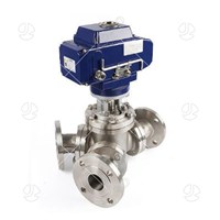 Electric 135 Degree Y Type 3-Way Ball Valve