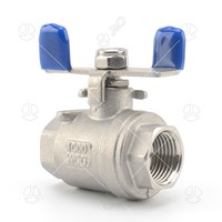 Female Ball Valve With Butterfly Handle