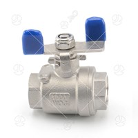 Stainless Steel Ball Valve With Butterfly Handle